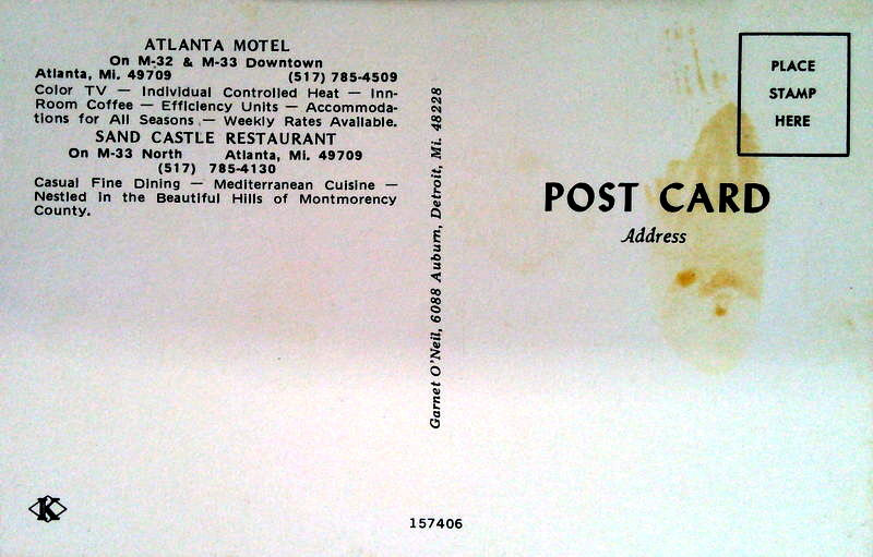 Atlanta Motel - Old Postcard